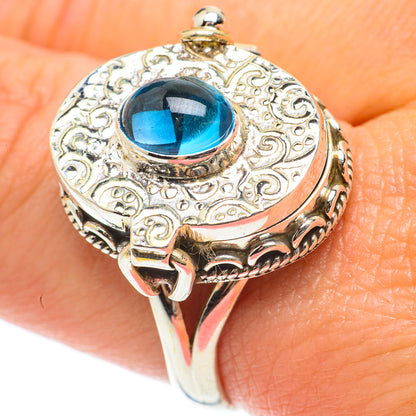 Blue Fluorite Rings handcrafted by Ana Silver Co - RING64275