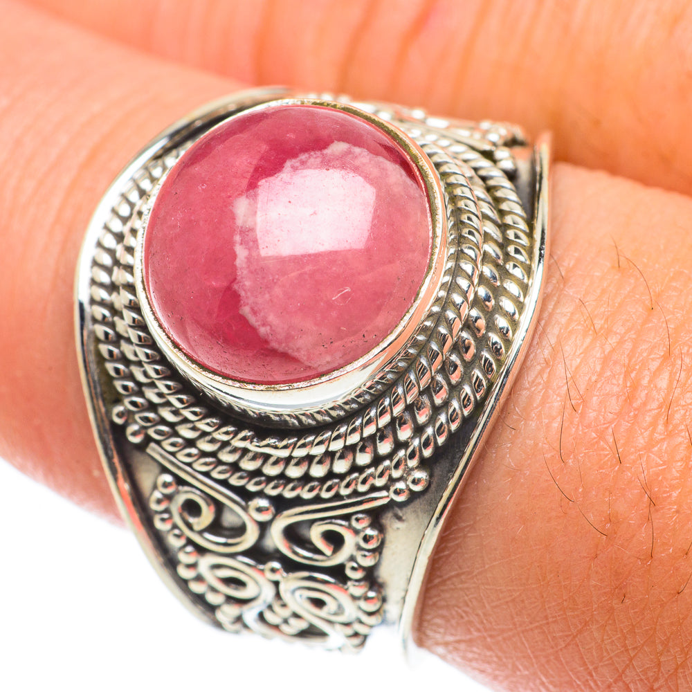 Rhodochrosite Rings handcrafted by Ana Silver Co - RING64282