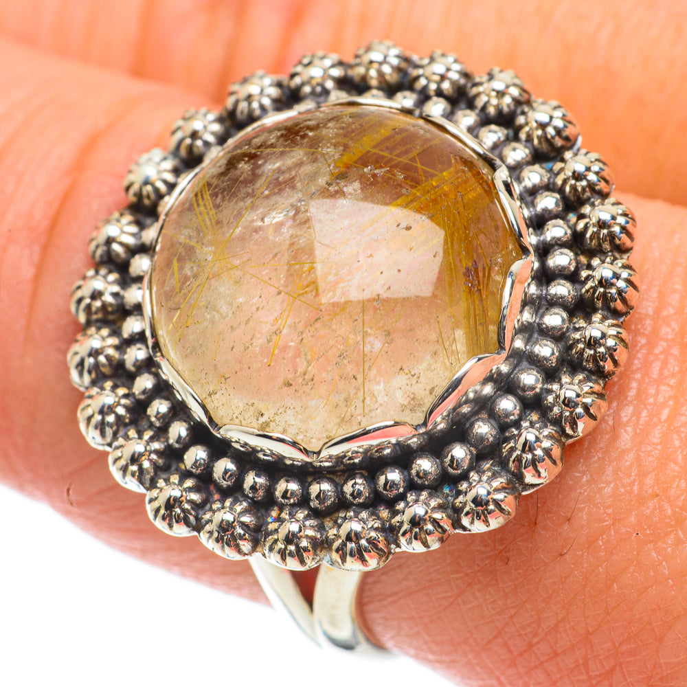 Rutilated Quartz Rings handcrafted by Ana Silver Co - RING64286