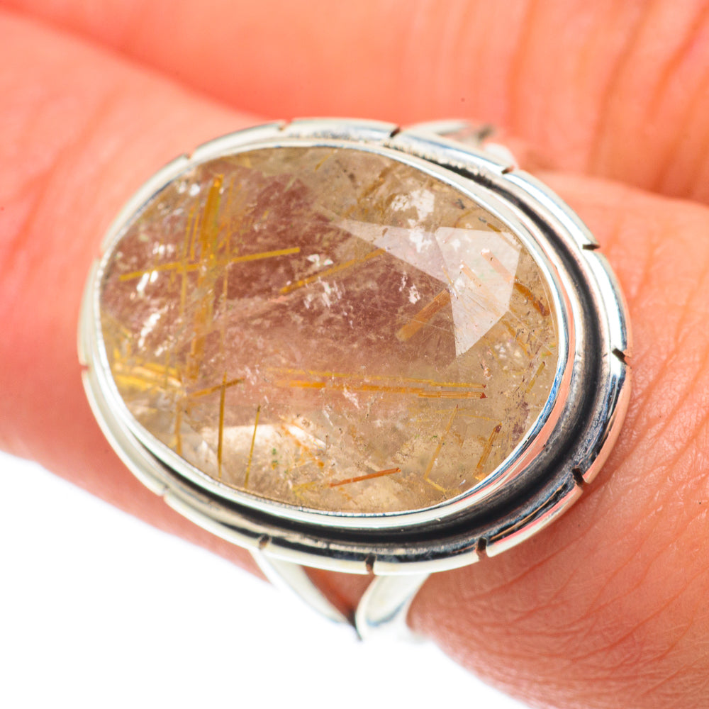 Rutilated Quartz Rings handcrafted by Ana Silver Co - RING64287