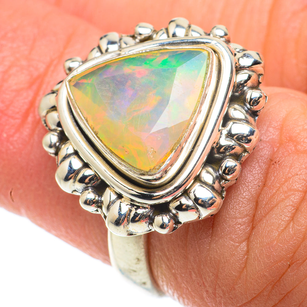 Ethiopian Opal Rings handcrafted by Ana Silver Co - RING64290