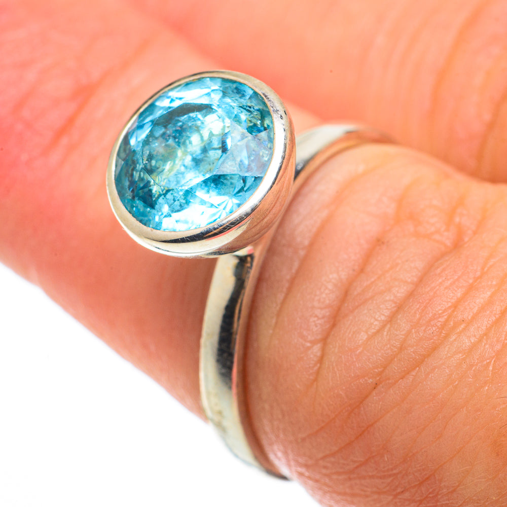 Blue Topaz Rings handcrafted by Ana Silver Co - RING64294
