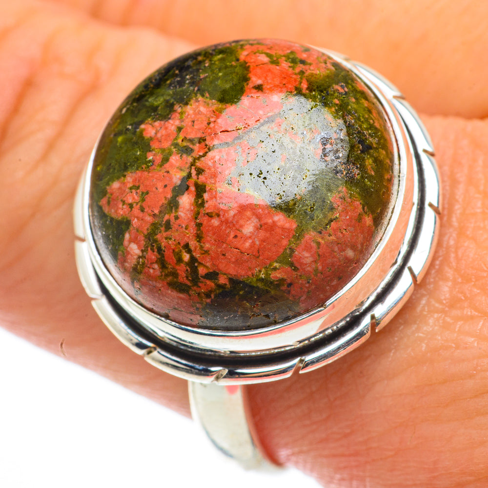 Unakite Rings handcrafted by Ana Silver Co - RING64297