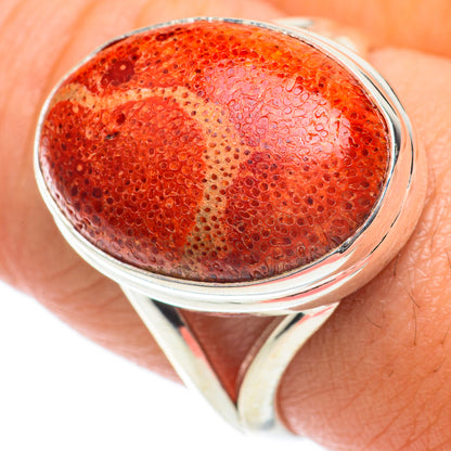 Sponge Coral Rings handcrafted by Ana Silver Co - RING64300