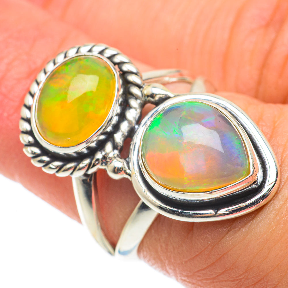 Ethiopian Opal Rings handcrafted by Ana Silver Co - RING64304