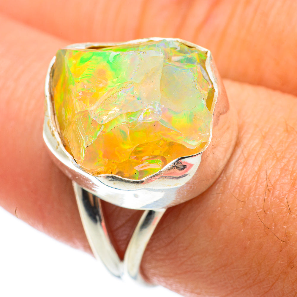 Ethiopian Opal Rings handcrafted by Ana Silver Co - RING64305
