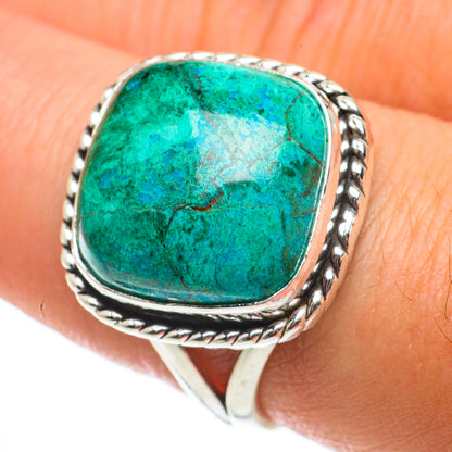 Chrysocolla Rings handcrafted by Ana Silver Co - RING64311