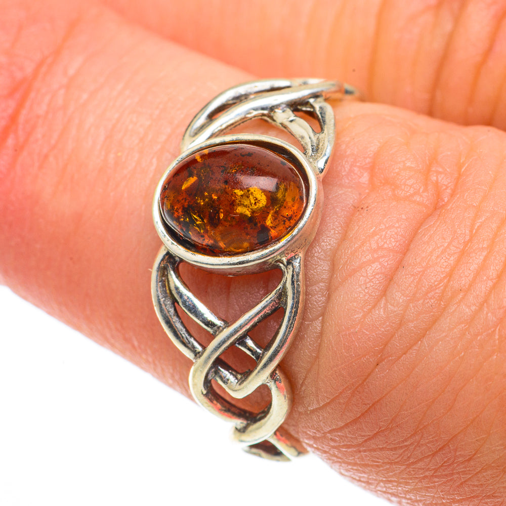 Baltic Amber Rings handcrafted by Ana Silver Co - RING64314