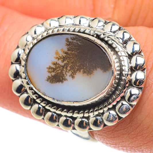 Scenic Dendritic Agate Rings handcrafted by Ana Silver Co - RING64317