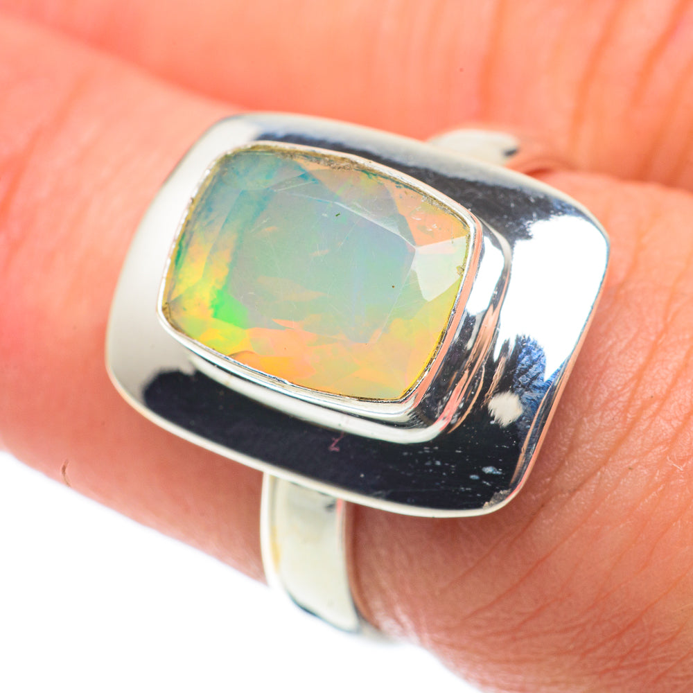 Ethiopian Opal Rings handcrafted by Ana Silver Co - RING64319