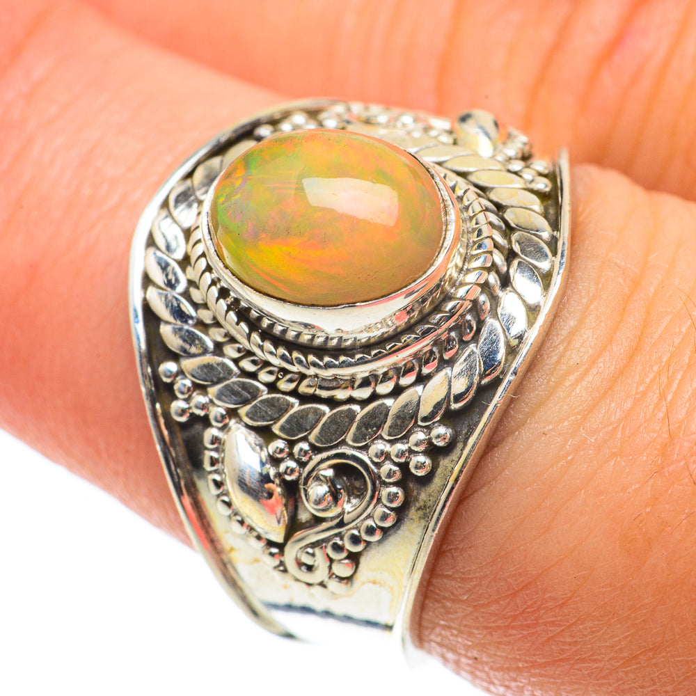 Ethiopian Opal Rings handcrafted by Ana Silver Co - RING64320