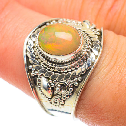 Ethiopian Opal Rings handcrafted by Ana Silver Co - RING64320