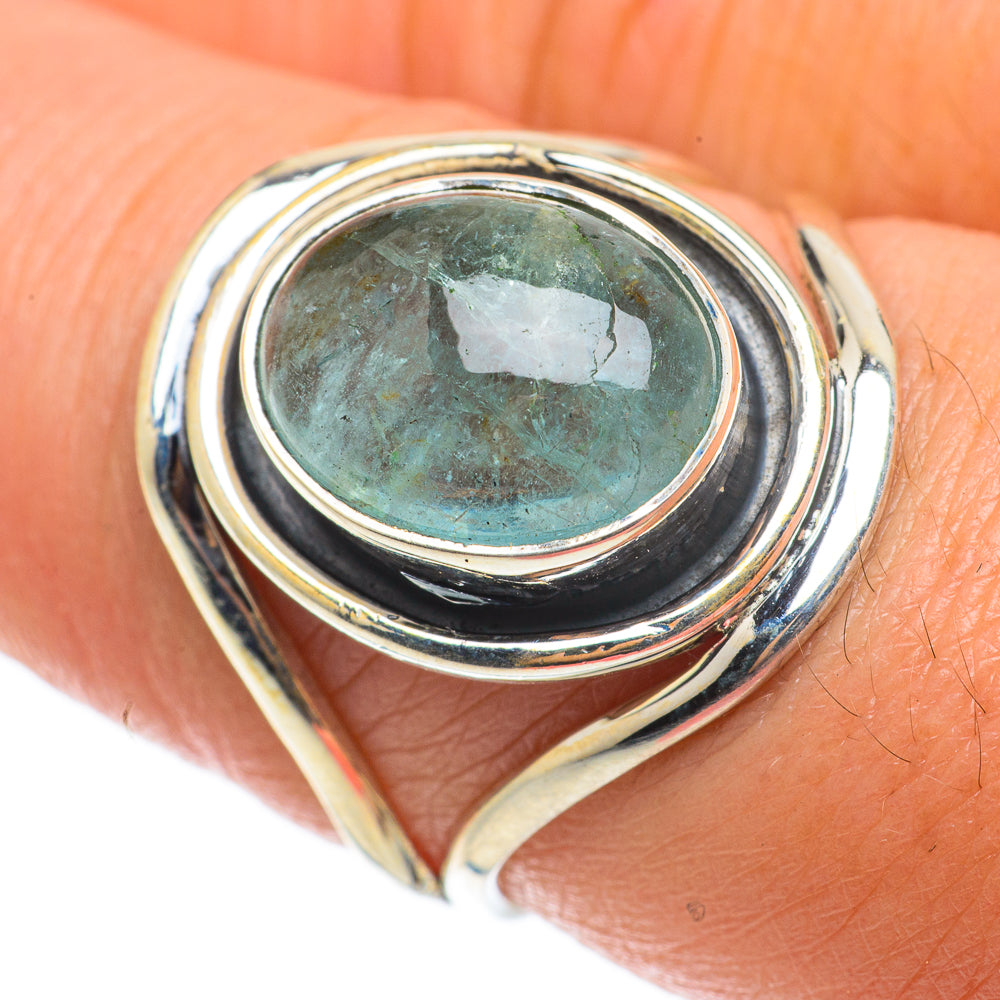 Blue Fluorite Rings handcrafted by Ana Silver Co - RING64322