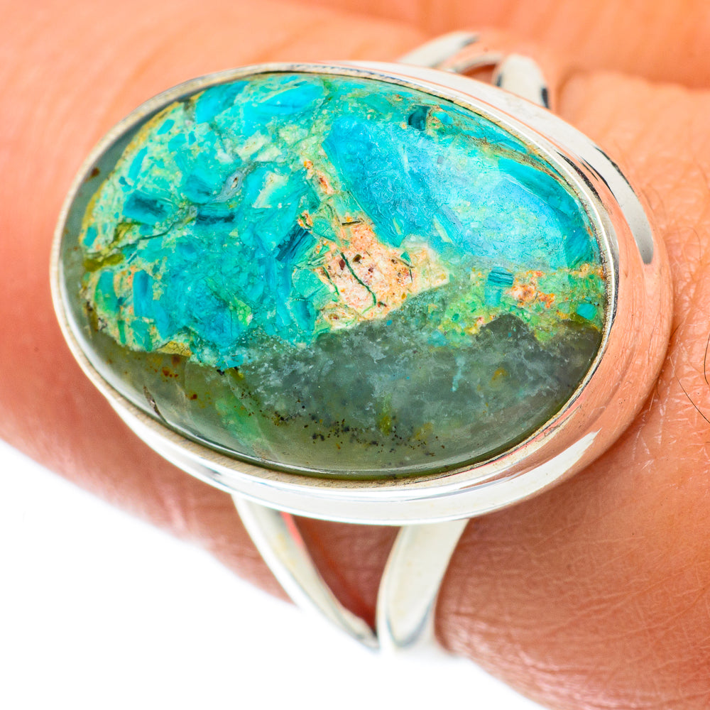 Chrysocolla Rings handcrafted by Ana Silver Co - RING64324