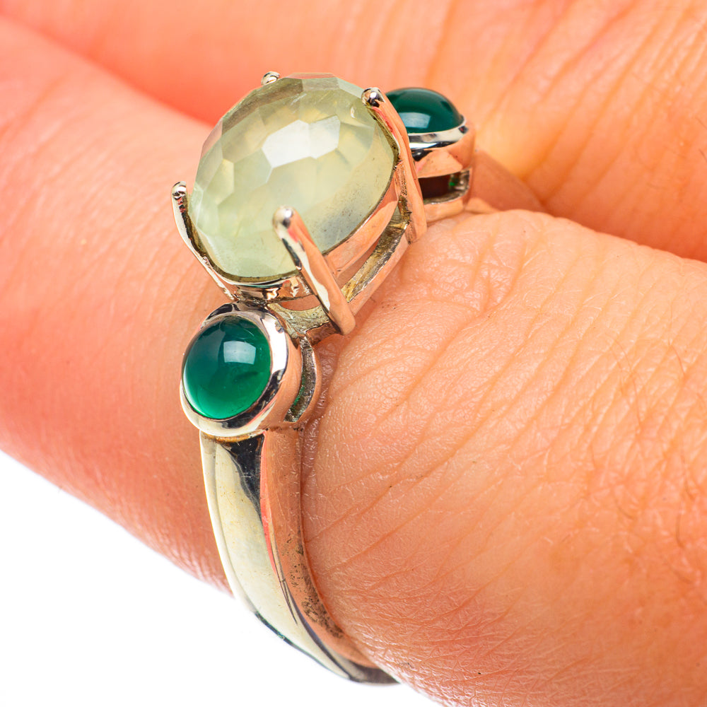 Prehnite Rings handcrafted by Ana Silver Co - RING64326