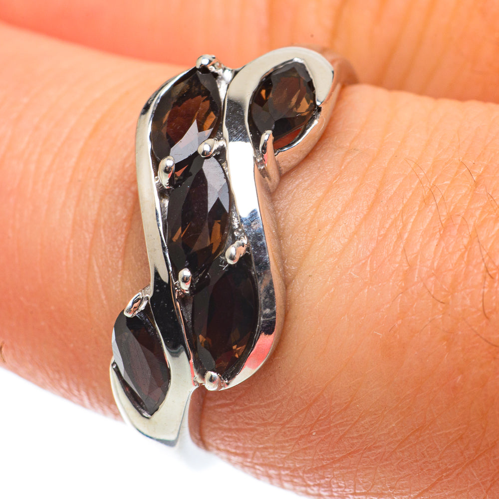 Smoky Quartz Rings handcrafted by Ana Silver Co - RING64329