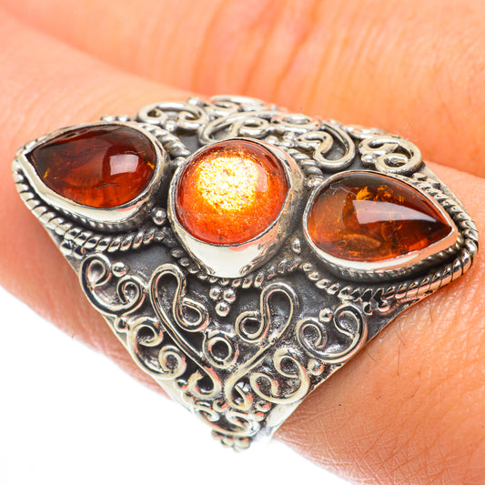 Sunstone Rings handcrafted by Ana Silver Co - RING64333