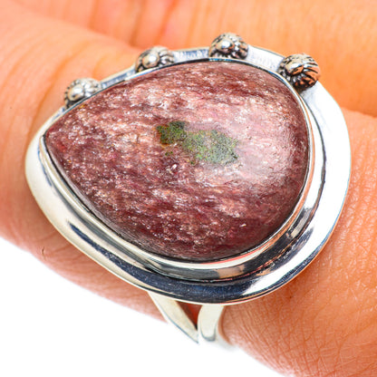 Ruby Fuchsite Rings handcrafted by Ana Silver Co - RING64334