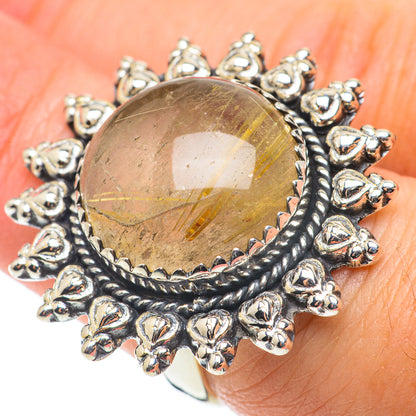 Rutilated Quartz Rings handcrafted by Ana Silver Co - RING64338