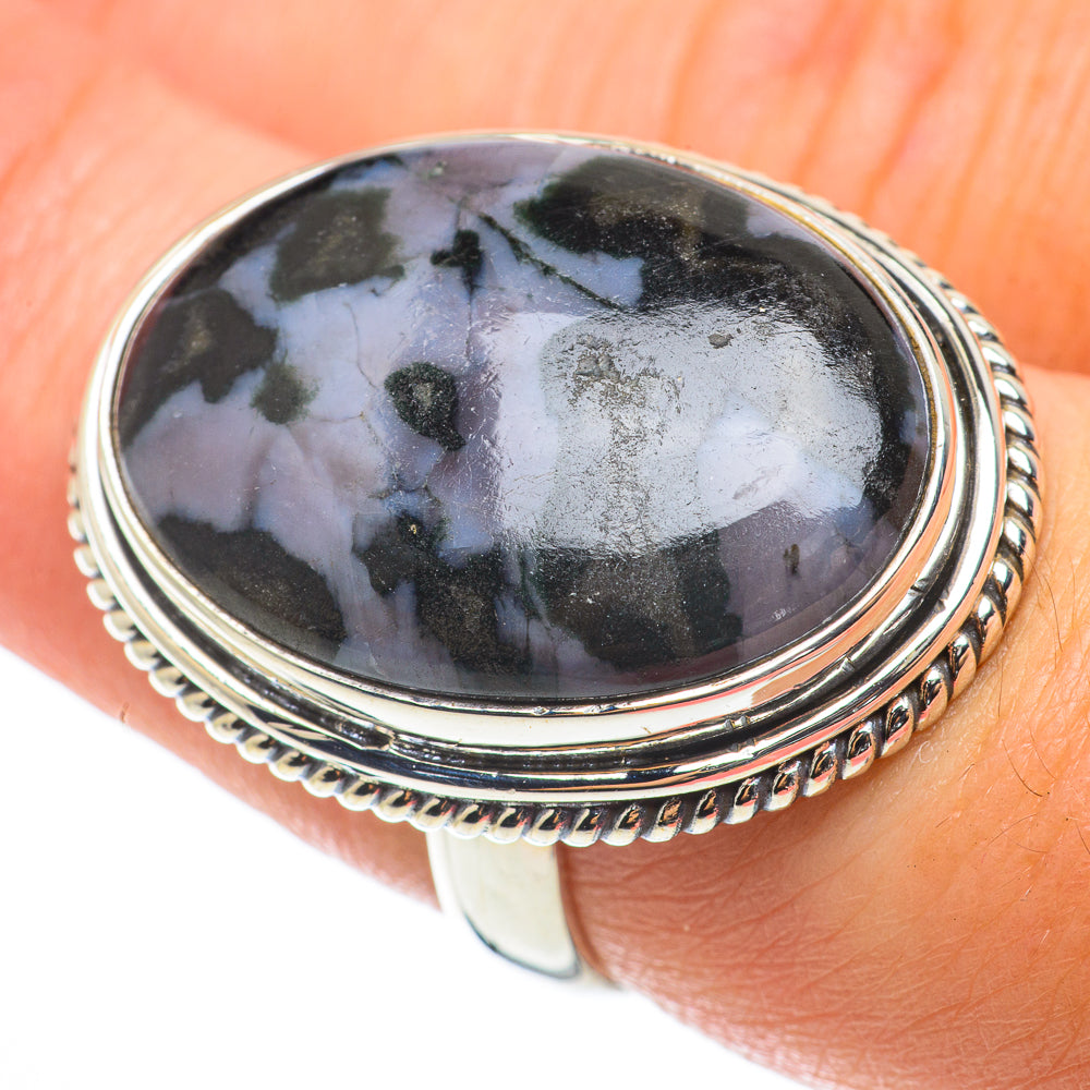 Gabbro Stone Rings handcrafted by Ana Silver Co - RING64340