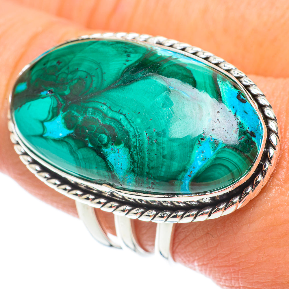 Chrysocolla Rings handcrafted by Ana Silver Co - RING64351