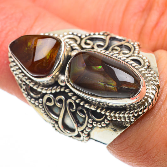 Mexican Fire Agate Rings handcrafted by Ana Silver Co - RING64356