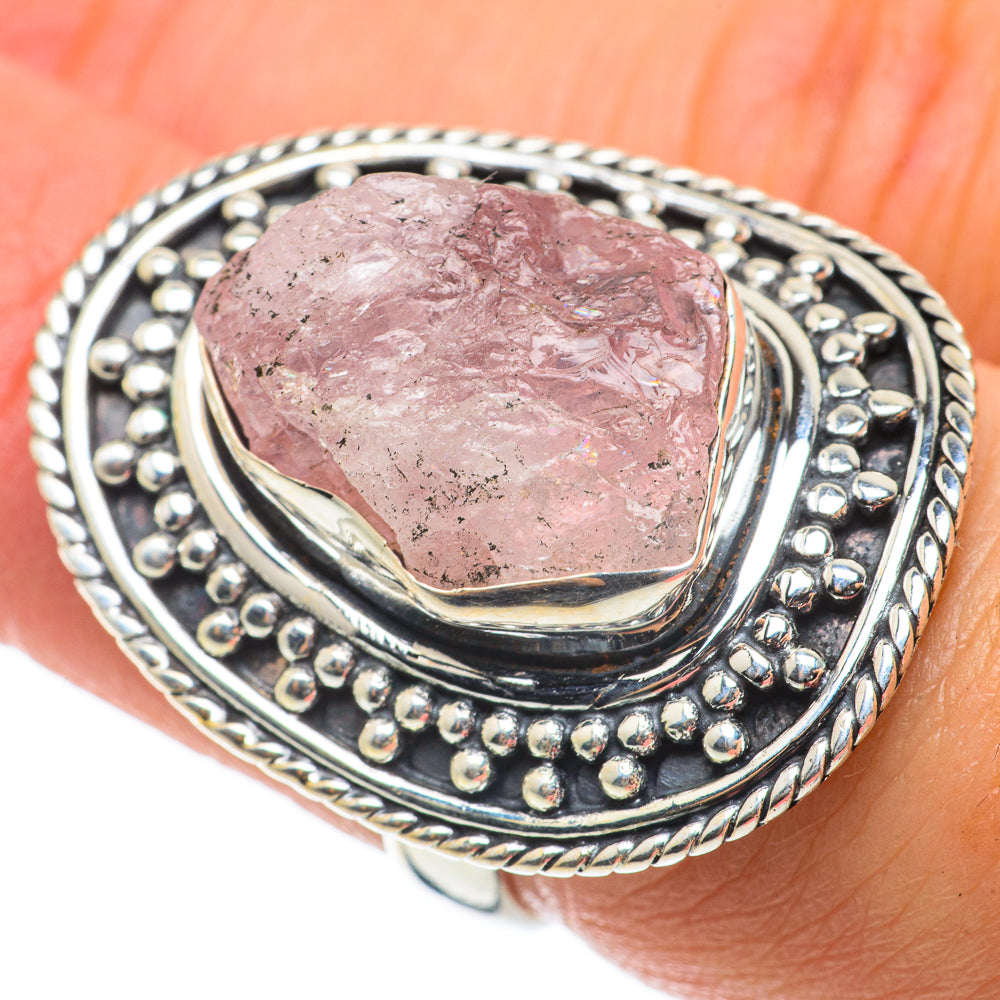 Rose Quartz Rings handcrafted by Ana Silver Co - RING64361
