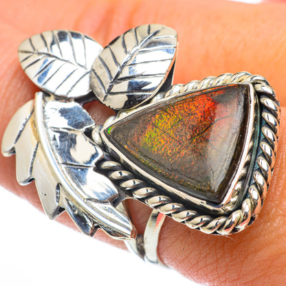 Ammolite Rings handcrafted by Ana Silver Co - RING64365