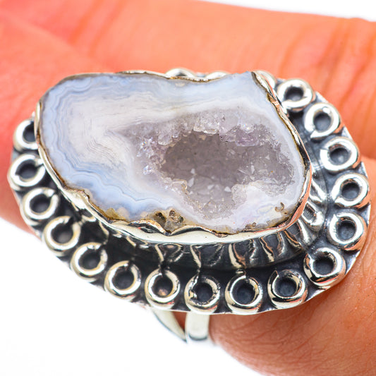 Coconut Geode Slice Rings handcrafted by Ana Silver Co - RING64371