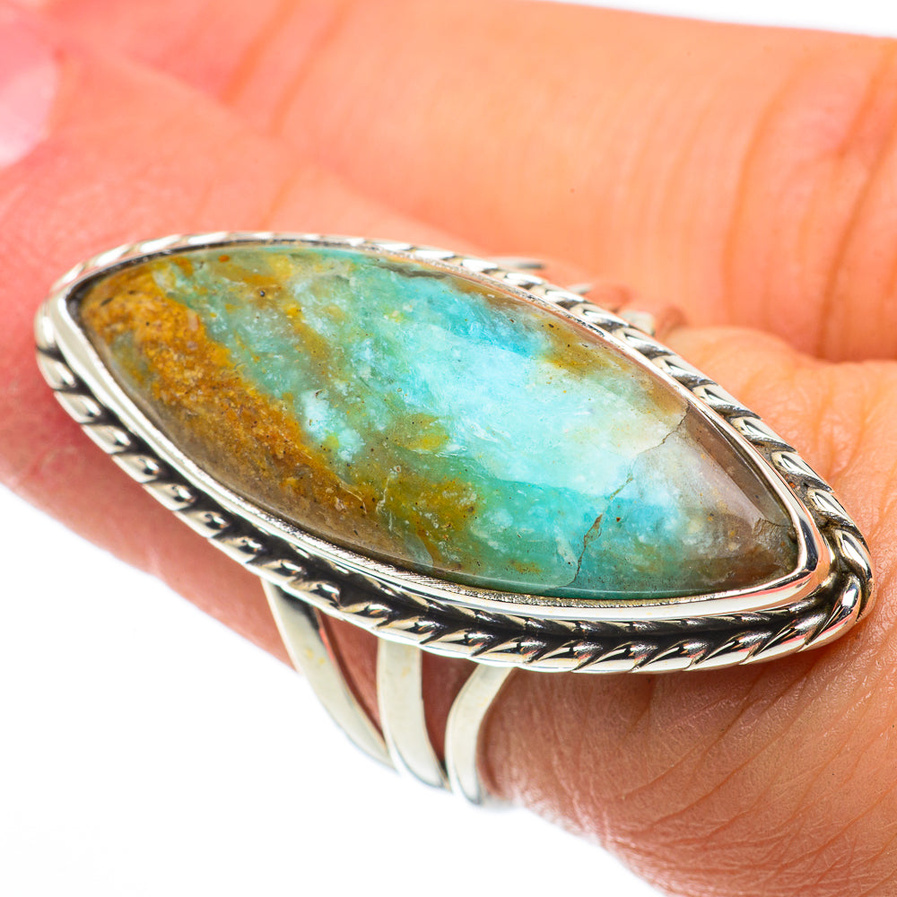 Peruvian Opal Rings handcrafted by Ana Silver Co - RING64380