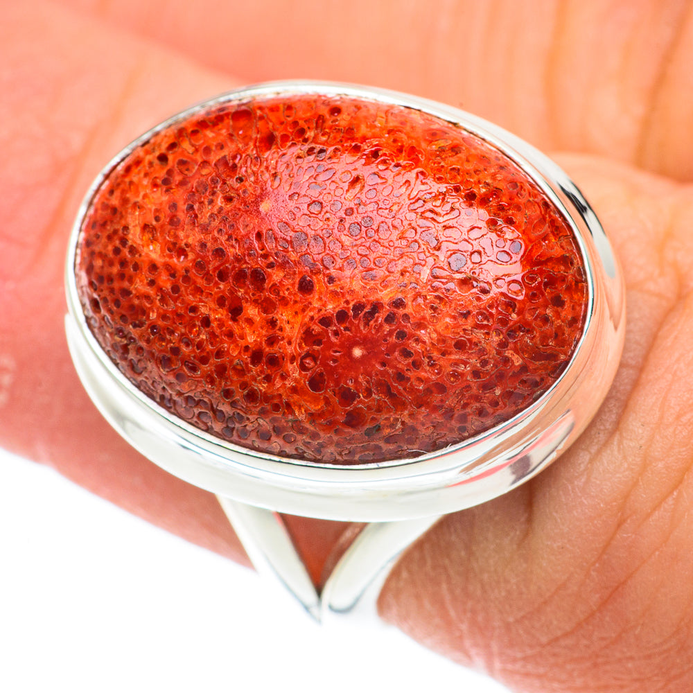 Sponge Coral Rings handcrafted by Ana Silver Co - RING64391