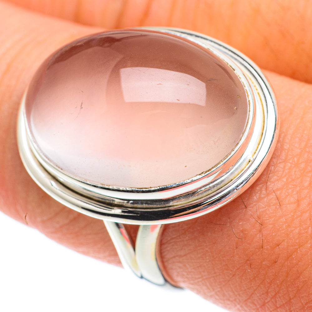 Rose Quartz Rings handcrafted by Ana Silver Co - RING64392