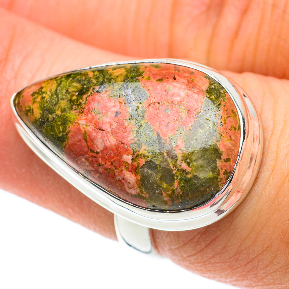 Unakite Rings handcrafted by Ana Silver Co - RING64404