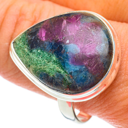 Ruby Fuchsite Rings handcrafted by Ana Silver Co - RING64405