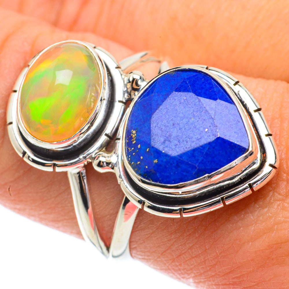 Lapis Lazuli Rings handcrafted by Ana Silver Co - RING64406