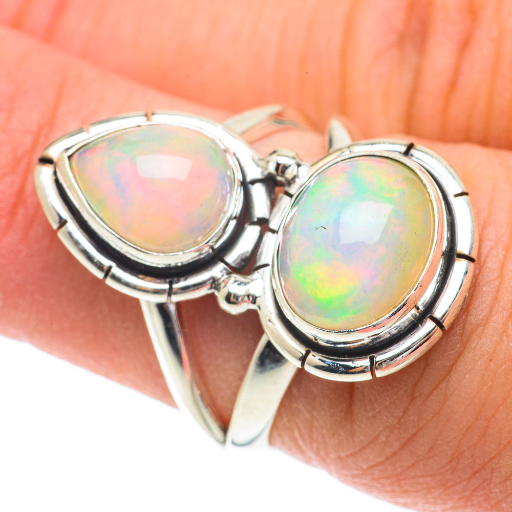 Ethiopian Opal Rings handcrafted by Ana Silver Co - RING64408
