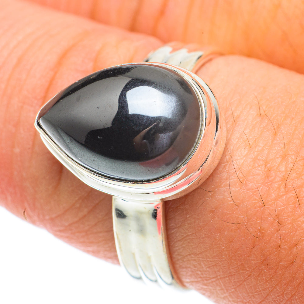 Hematite Rings handcrafted by Ana Silver Co - RING64409