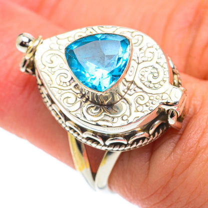 Blue Topaz Rings handcrafted by Ana Silver Co - RING64412