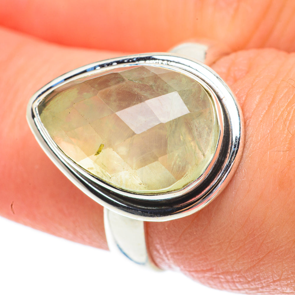 Prehnite Rings handcrafted by Ana Silver Co - RING64415