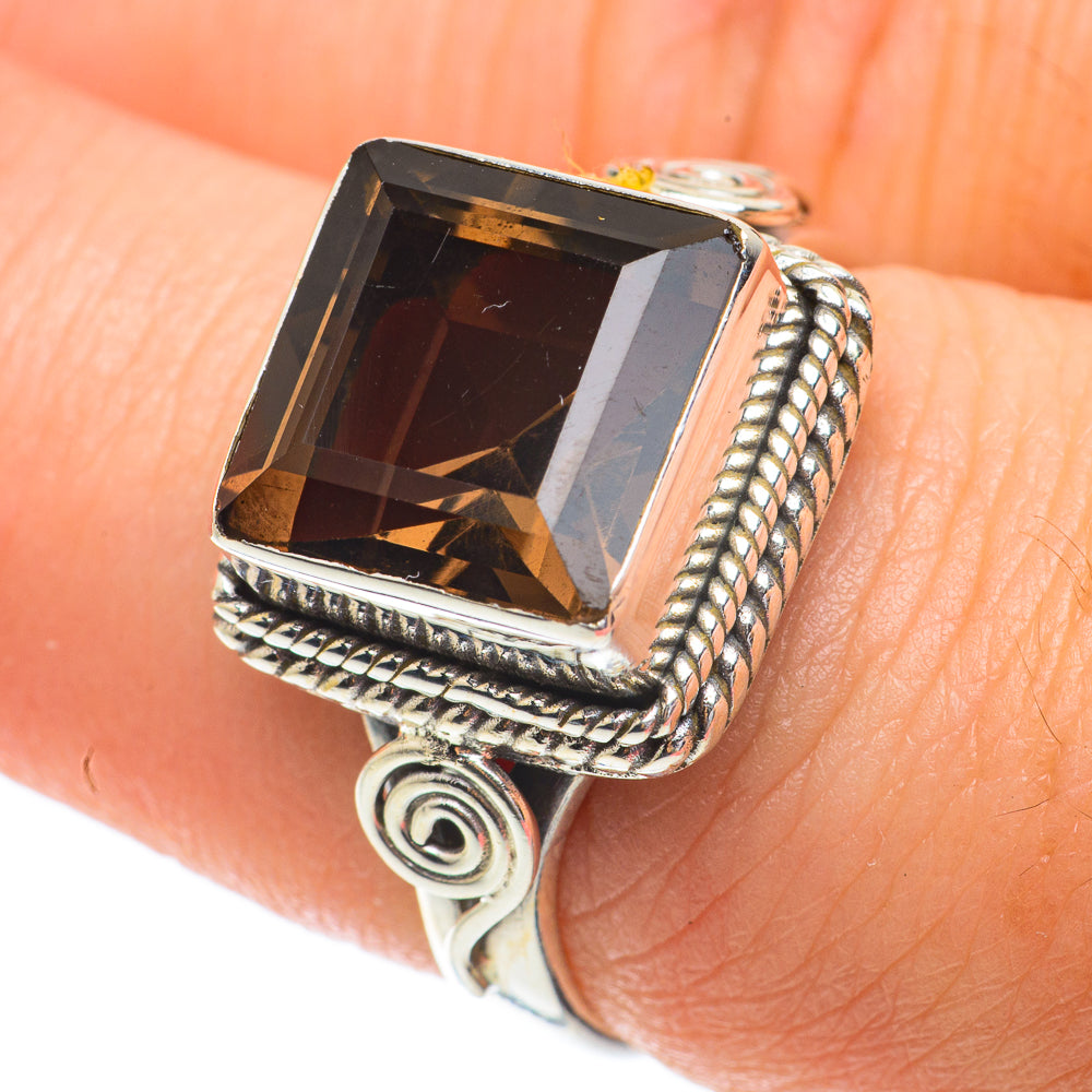 Smoky Quartz Rings handcrafted by Ana Silver Co - RING64417