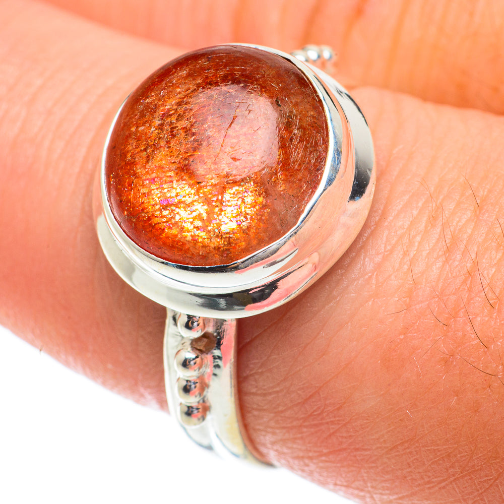 Sunstone Rings handcrafted by Ana Silver Co - RING64420