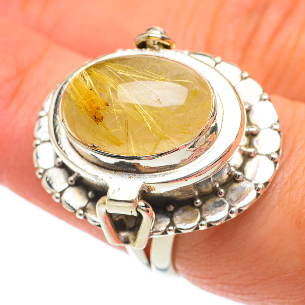 Rutilated Quartz Rings handcrafted by Ana Silver Co - RING64426