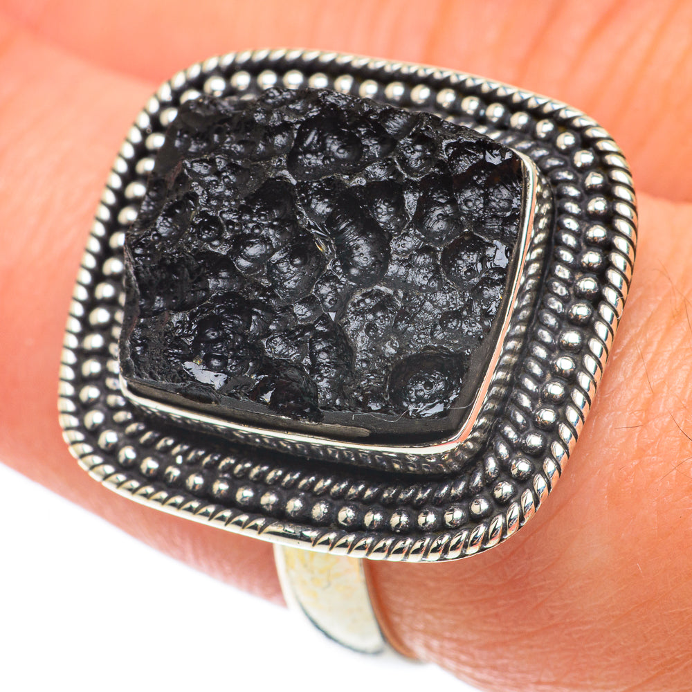 Tektite Rings handcrafted by Ana Silver Co - RING64427