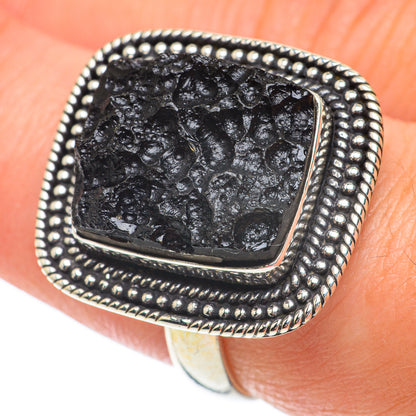 Tektite Rings handcrafted by Ana Silver Co - RING64427