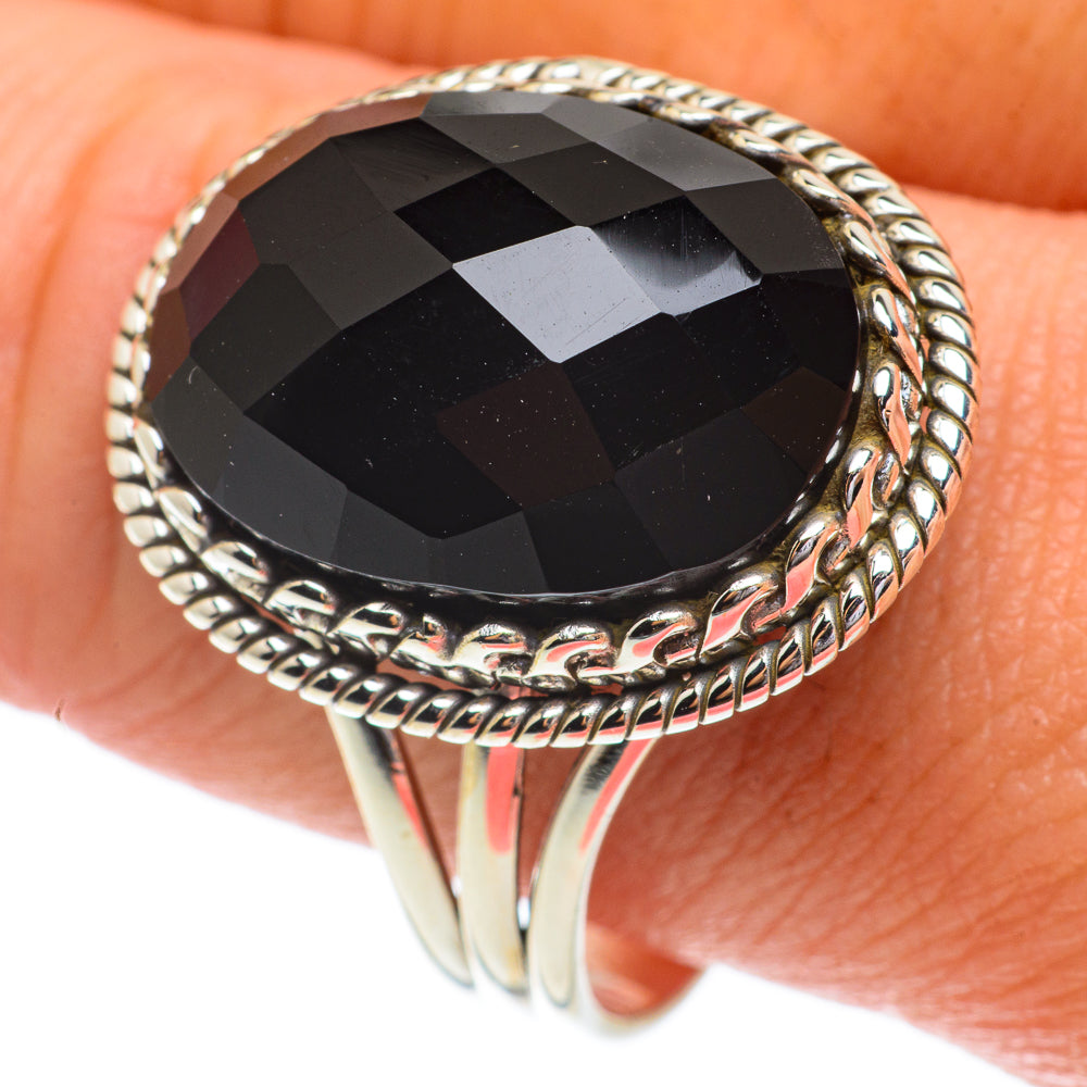 Black Onyx Rings handcrafted by Ana Silver Co - RING64428