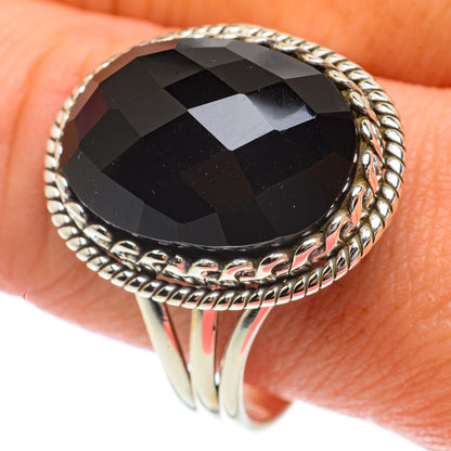 Black Onyx Rings handcrafted by Ana Silver Co - RING64428