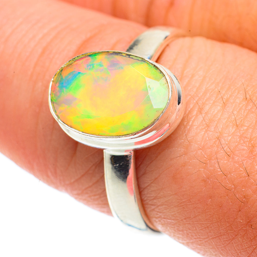 Ethiopian Opal Rings handcrafted by Ana Silver Co - RING64433