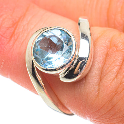Blue Topaz Rings handcrafted by Ana Silver Co - RING64436