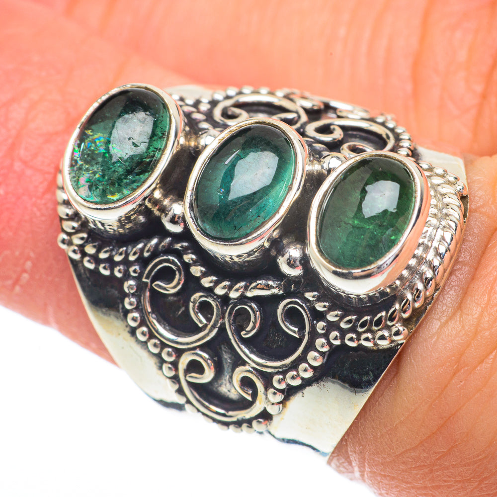 Green Fluorite Rings handcrafted by Ana Silver Co - RING64438