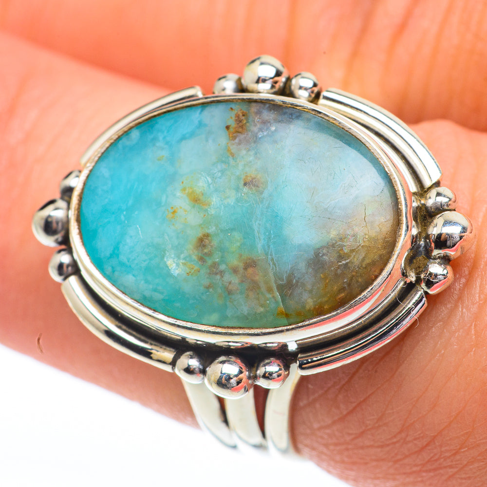 Peruvian Opal Rings handcrafted by Ana Silver Co - RING64439
